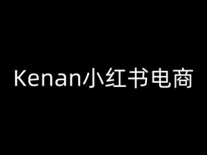 Kenan小红书电商-kenan小红书教程-比钱轻创