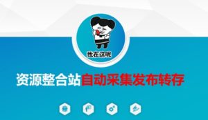 资源整合站自动采集发布转存，解放双手-比钱轻创