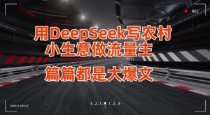 用DeepSeek写小生意做流量主,篇篇都是大爆文-比钱轻创