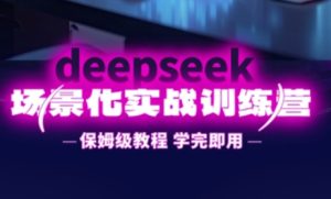 DeepSeek场景化实战训练营，保姆级教程，学完即用，手把手教你用DeepSeek提升效率-比钱轻创