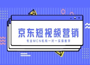 京东短视频营销项目，专业MCN机构一对一实操教学-比钱轻创