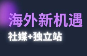 2025出海新机遇(社媒+独立站)，海外新机遇，实现独立站的高效运营与出海-比钱轻创
