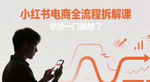 小红书电商全流程拆解课，学这一门就够了-比钱轻创