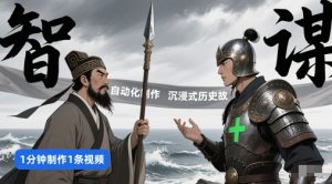 扣子工作流一键生成沉浸式历史故事，一天工作量，3分钟搞定-比钱轻创