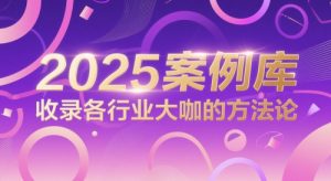 2025案例库,收录各行业大咖的方法论-比钱轻创