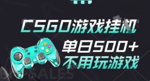 25年CSGO游戏搬砖,全自动挂G,不需要玩游戏,手机操作日入3张(不是汇率搬砖)【揭秘】-比钱轻创
