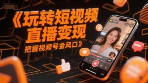 玩转短视频直播变现，把握视频号金风口-比钱轻创