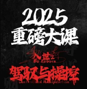 2025重磅大课,入世2,驾驭与控制-比钱轻创