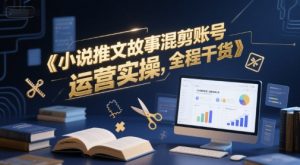 小说推文故事混剪账号运营实操，全程干货-比钱轻创