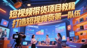 短视频带货项目教程,打造短视频带货第一队伍-比钱轻创
