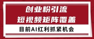 小红书某音创业赛道引流获客 自热矩阵日引200+【揭秘】-比钱轻创