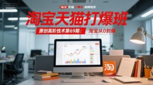 淘宝天猫打爆班原创高阶技术第69期:淘宝从0到爆-比钱轻创