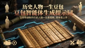 历史人物一生豆包智能体生成提示词，让你快速制作历史人物一生类视频，简单易上手-比钱轻创