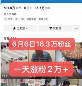 外面卖5000最新抖音搬运涨粉技术，新玩法，一分钟一条，一天涨粉2W，苹果安卓都可用-比钱轻创