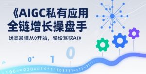 AIGC私有化应用全链增长操盘手，浅显易懂从0开始，轻松驾驭AI-比钱轻创