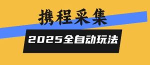 2025携程信息采集全自动玩法，高单价，零人工，全天开干【揭秘】-比钱轻创