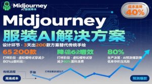 AI在服装领域的运用，使用midjourney做服装辅助企业降低成本-比钱轻创