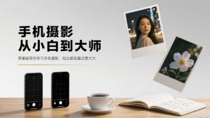 手机摄影从小白到大师，零基础带你学习手机摄影，拍出朋友圈点赞大片-比钱轻创