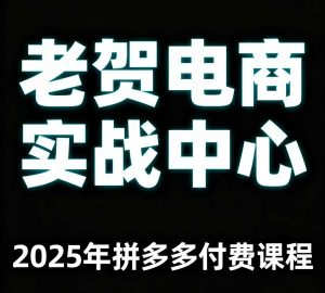 老贺电商2025年拼多多付费课程，用通俗易懂的方法告诉你多多怎么玩-比钱轻创