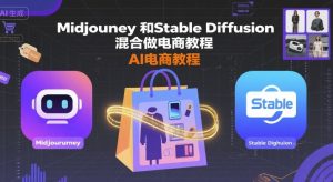 Midjourney和Stable Diffusion混合做电商教程-ai电商教程-比钱轻创