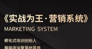 服装老板必修课《实战为王-营销系统》实现业绩被动式增长-比钱轻创